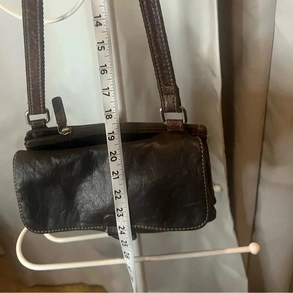 Jack Georges Voyager Collection Wallet On A String Brown Leather Crossbody - Picture 8 of 16